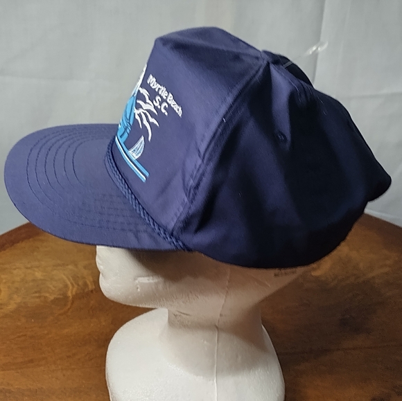 Vintage Myrtle Beach Snapback Hat With Built In Sun Visor South Carolina Fashion - Picture 11 of 15